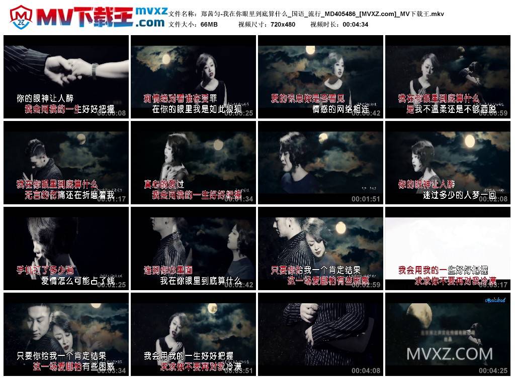 郑茜匀-我在你眼里到底算什么_国语_流行_MD405486